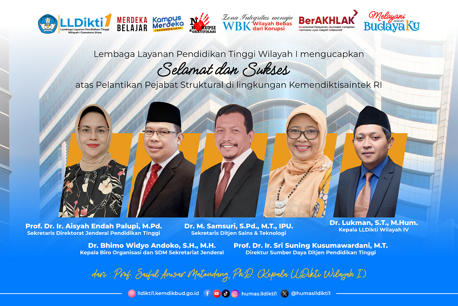 Selamat dan Sukses kepada Pejabat yang telah dilantik di Lingkungan Kementerian Pendidikan Tinggi, Sains dan Teknologi